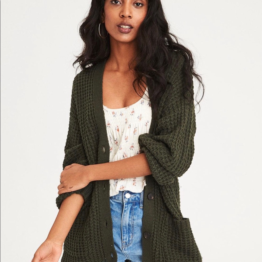 Olive cardigan